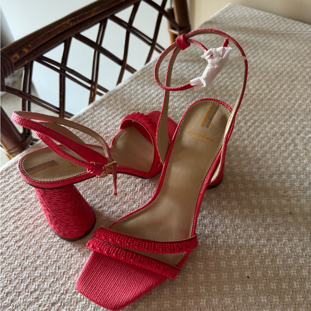 NWOB Sam Edelman Kia Beads Neon Strappy Heels